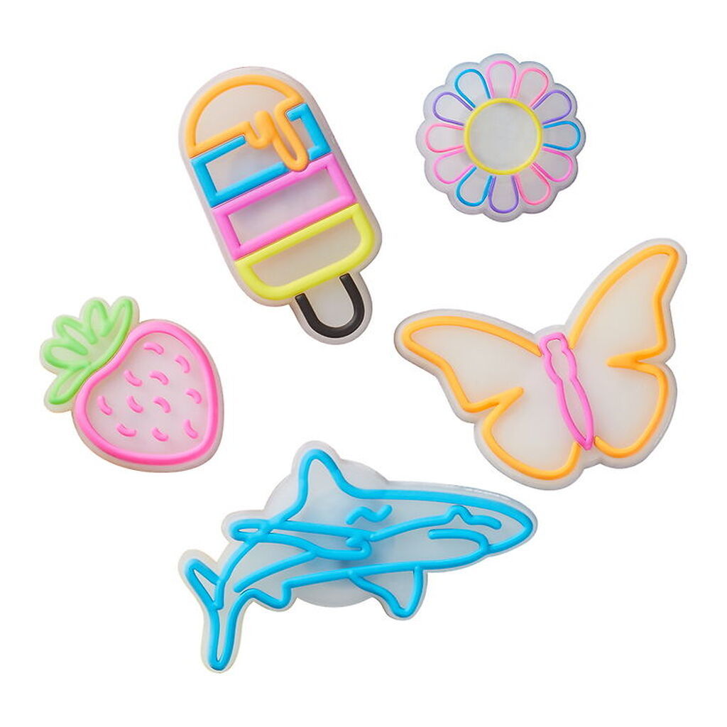 Crocs Vedhæng - Light Up Sommer - 5-pak