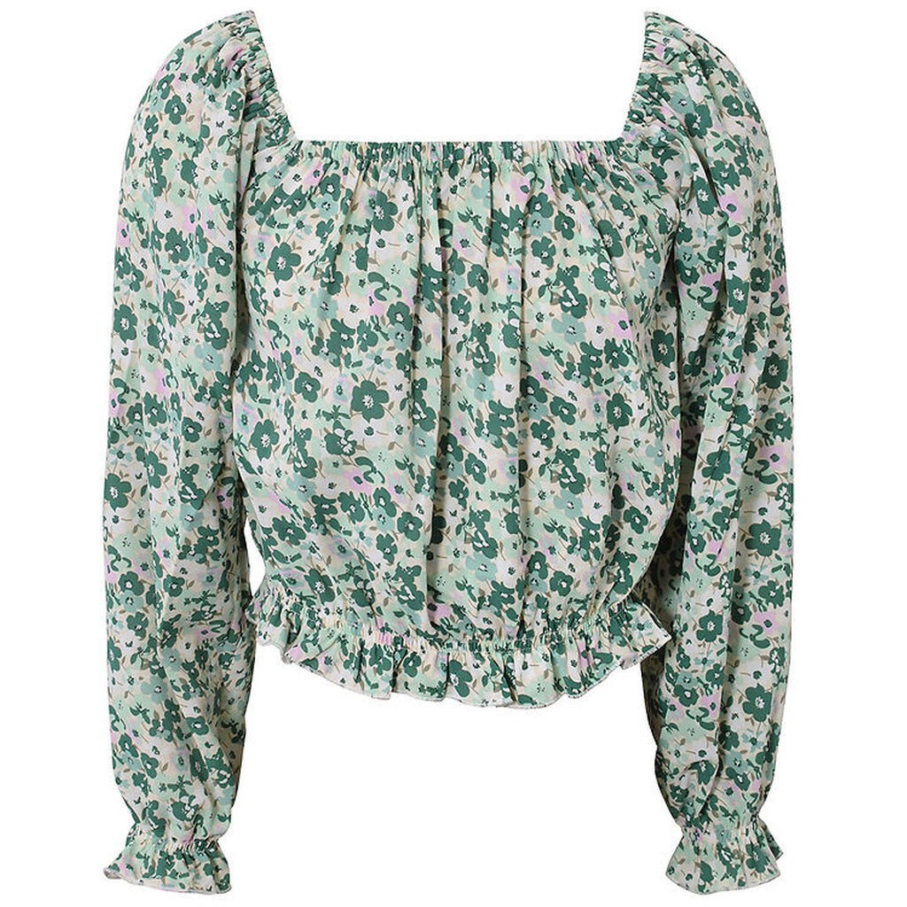 Hound Bluse - Flower Top - Grøn