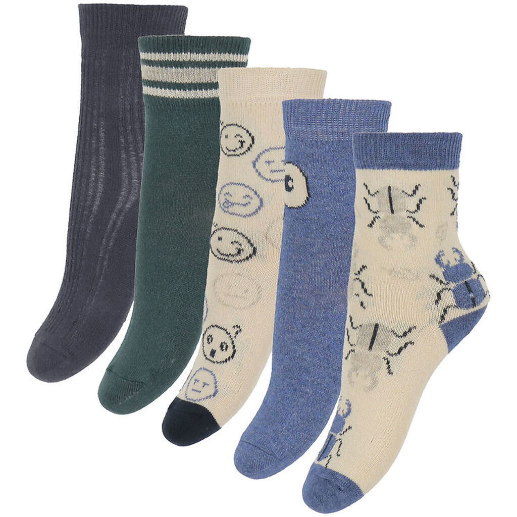 Minymo Strømper - 5-pak - Army green