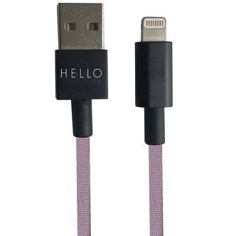 Design Letters Opladerkabel - iPhone - USB-A/Lightning - Lavende