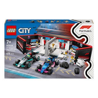 LEGOÂ® City - F1Â® Garage: Mercedes-AMG og Alp... 60444 - 678 Dele