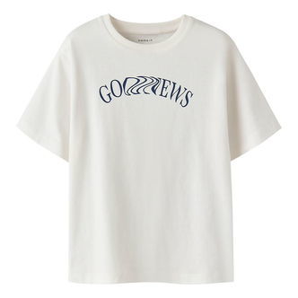 Name It T-shirt - NkmNevin - Cloud Dancer m. Print