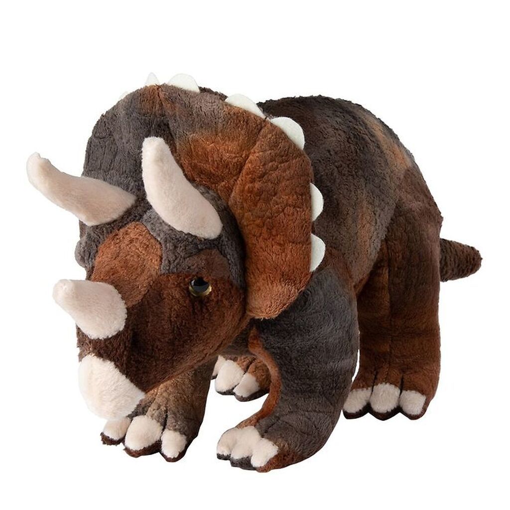 Bon Ton Toys Bamse - 37 cm - Triceratops - Brun/Beige