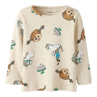 Name It Bluse - Rib - NmfSoca - Pippi - Peyote Melange