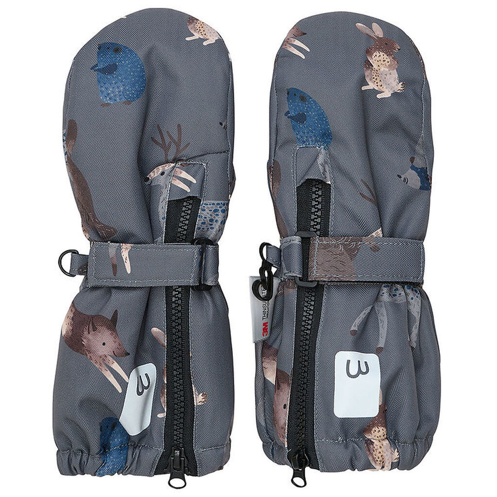 Minymo Lufferm. Fleece - Dark Gull Grey