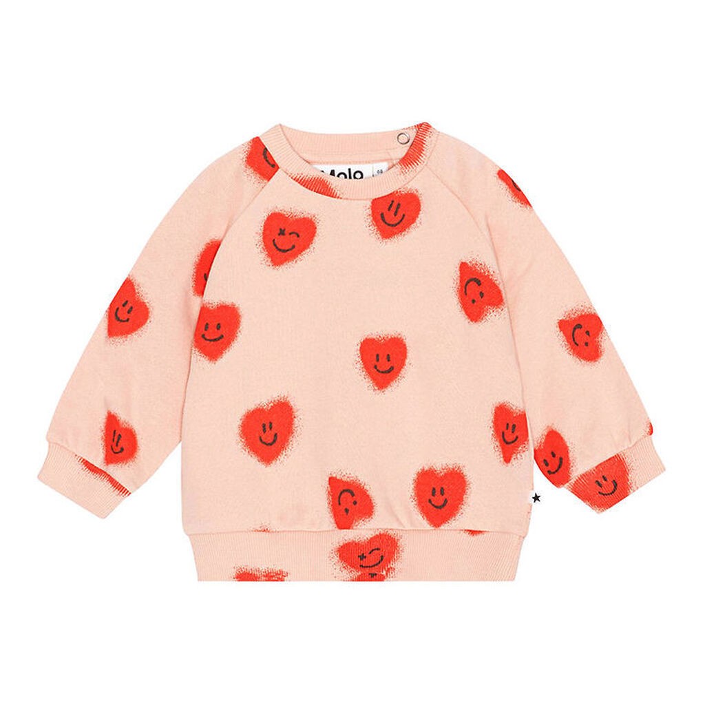 Molo Sweatshirt - Disc - Red Hearts