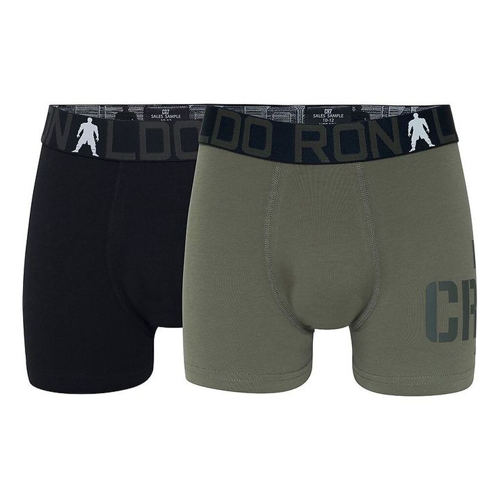 Ronaldo Boxershorts - 2-pak - Bambus - Sort/Army