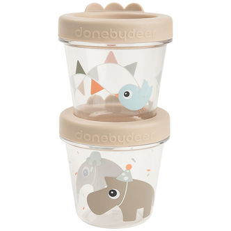 Done by Deer Madbeholdere - 2-pak - 150 ml - Celebration - Sand
