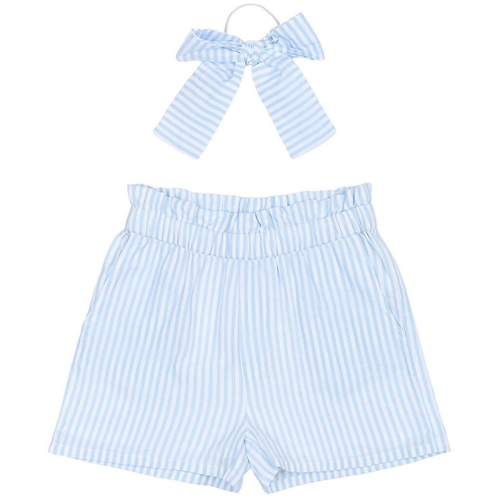 The New Shorts og Hårelastik - TnNalani - White Swan Striped