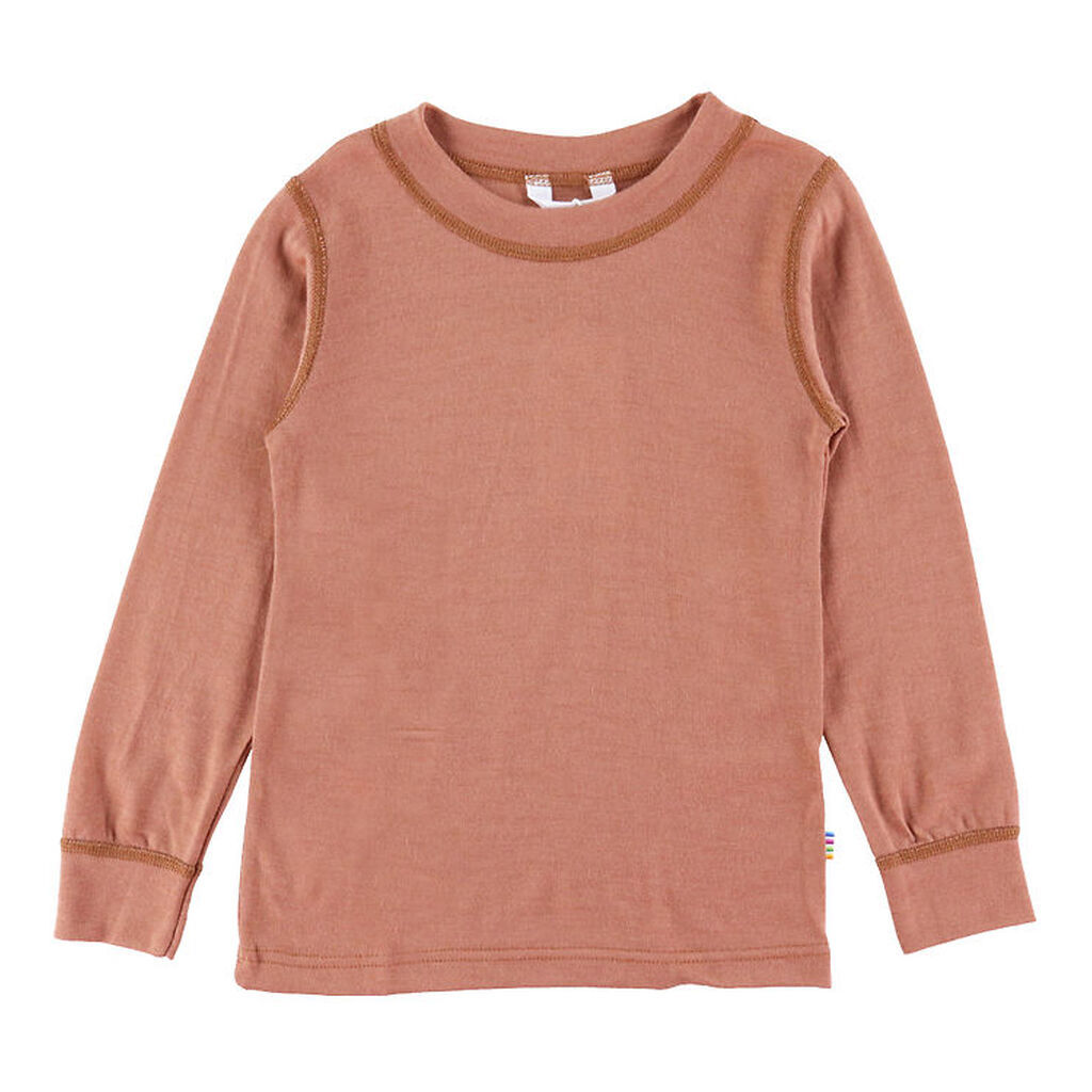 Joha Bluse - Uld - Rød/Brun