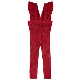 Condor Leggings m. Seler - Strik - Rib - Borgona