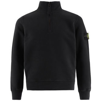 Stone Island Sweatshirt m. Lynlås - Sort