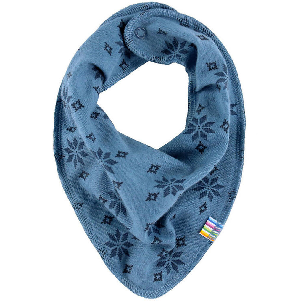 Joha Savlesmæk - Uld/Bomuld - Blå m. Snefnug