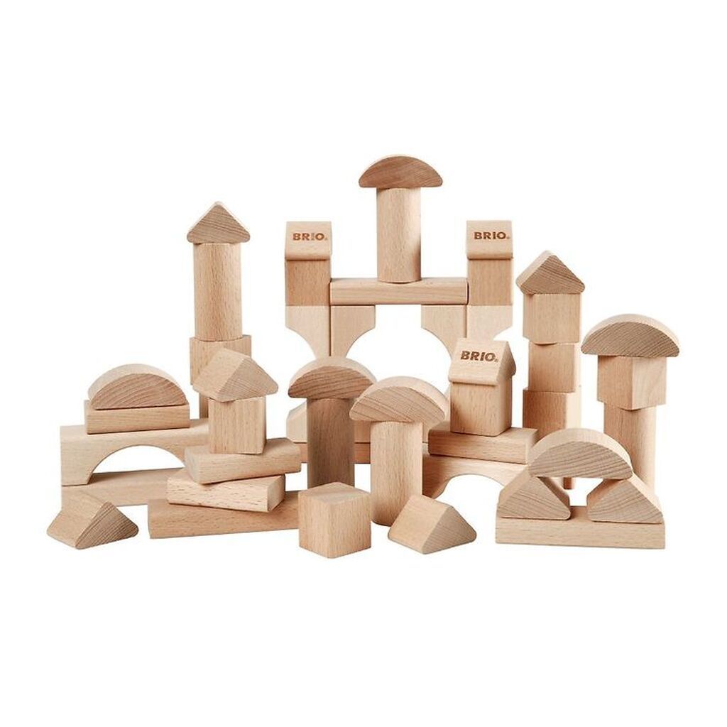 BRIO Byggeklodser - 50stk - Træ 30113