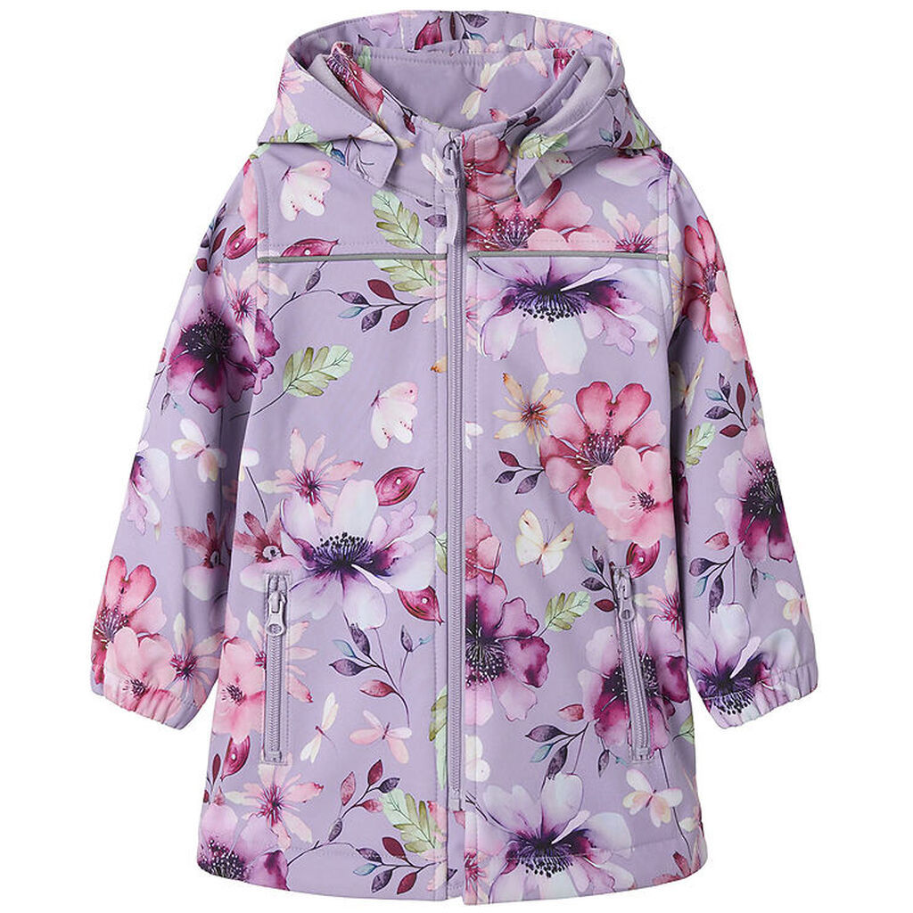 Name It Softshelljakke m. Fleece - NmfAlfa08 - Heirloom Lilac/Bi