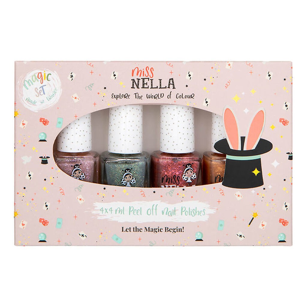 Miss Nella Neglelak - 4-pak - Pink & Green