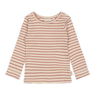 Petit Piao Bluse - Rib - Modal - Nostalgic Rose/Off White