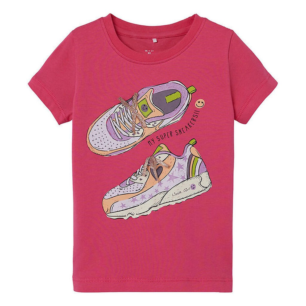 Name It T-shirt - NmfKathine Box - Pink Flambé