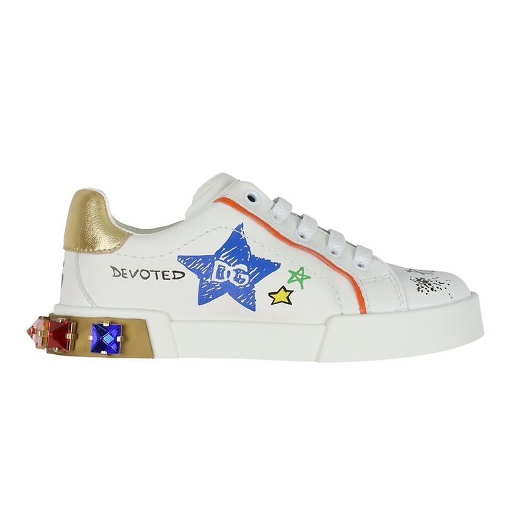 Dolce & Gabbana Sko - Capri - Bianco/Oro