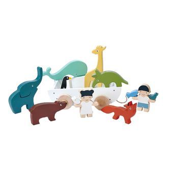 Tender Leaf Trælegetøj - Trækvogn Med Figurer