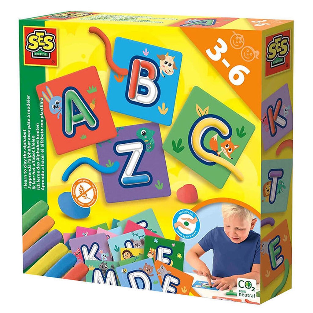 SES Creative Modellervoks - Lær Alfabetet m. Modellervoks