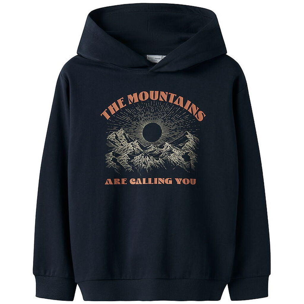 Name It Hættetrøje - NkmVildar - Navy Blazer/The Mountains