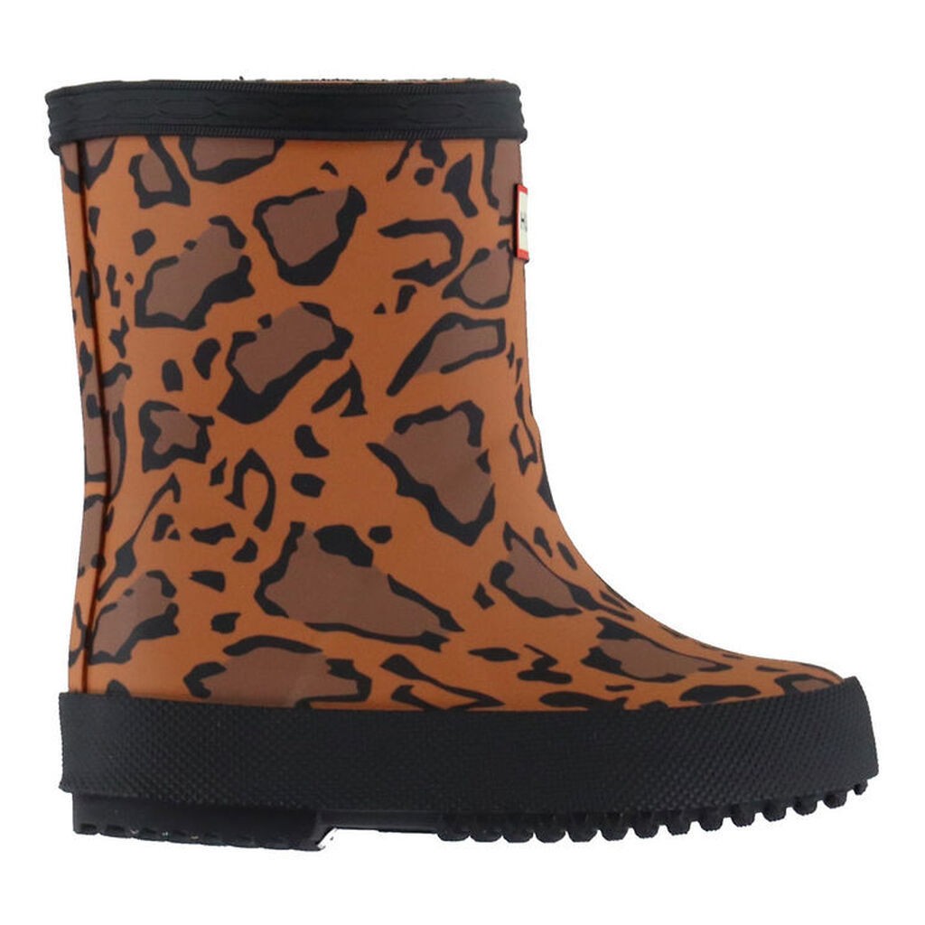 Hunter Gummistøvler - Kids First Leopard Print - Rich Tan/Saddle