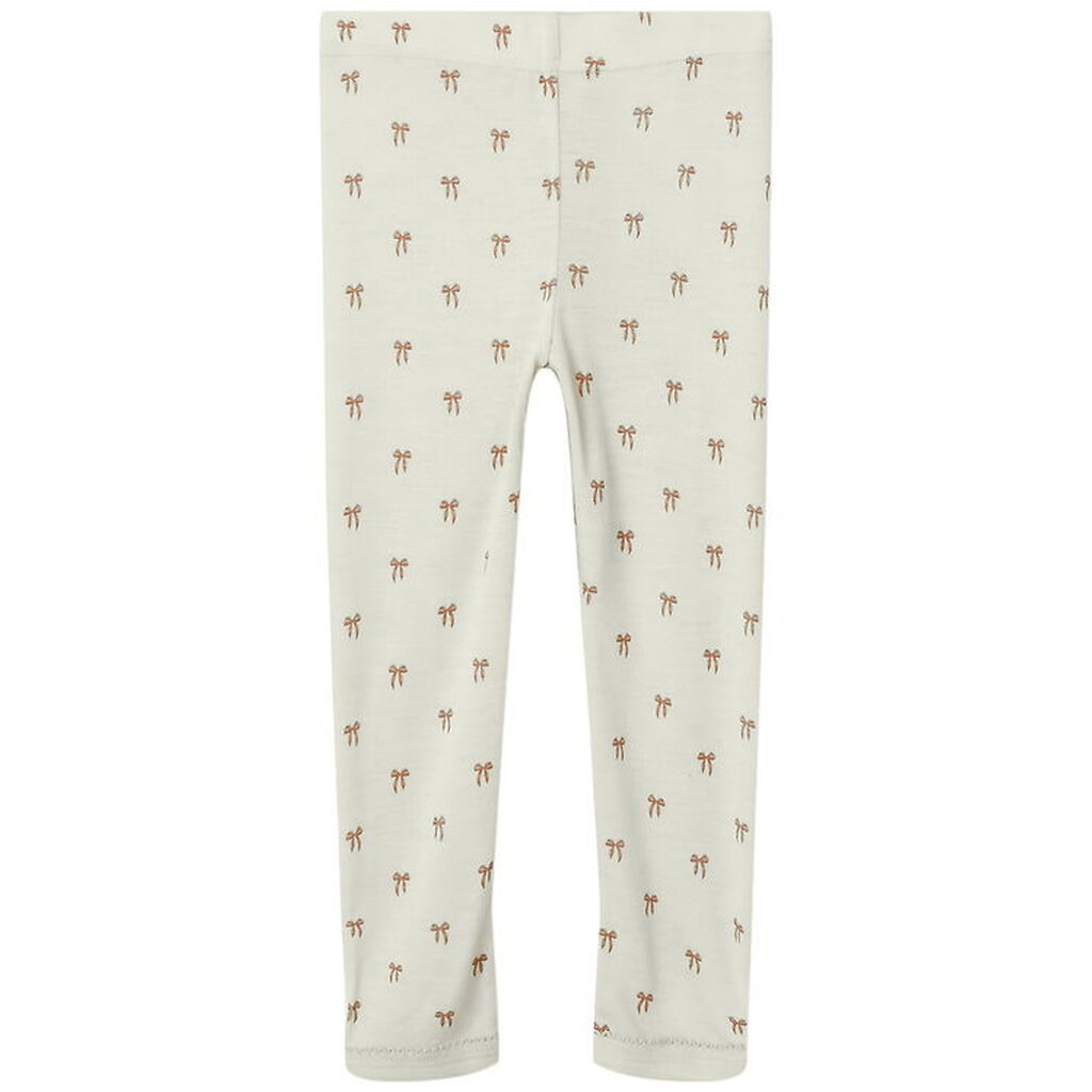 Lil' Atelier Leggins - Uld/Modal - NmfNalu - Turtledove/MELANGE