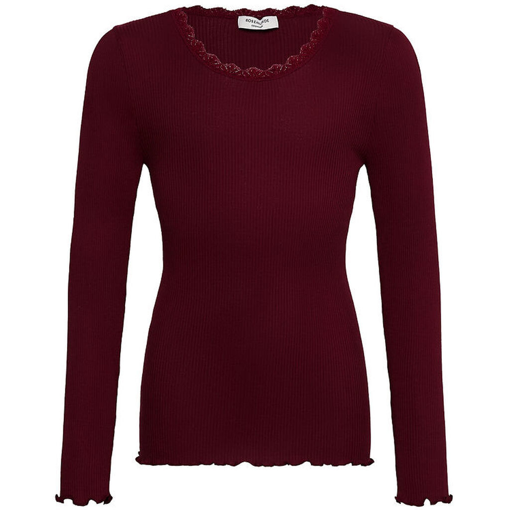 Rosemunde Bluse - Rib - RkBalta - Lace - Tawny Port