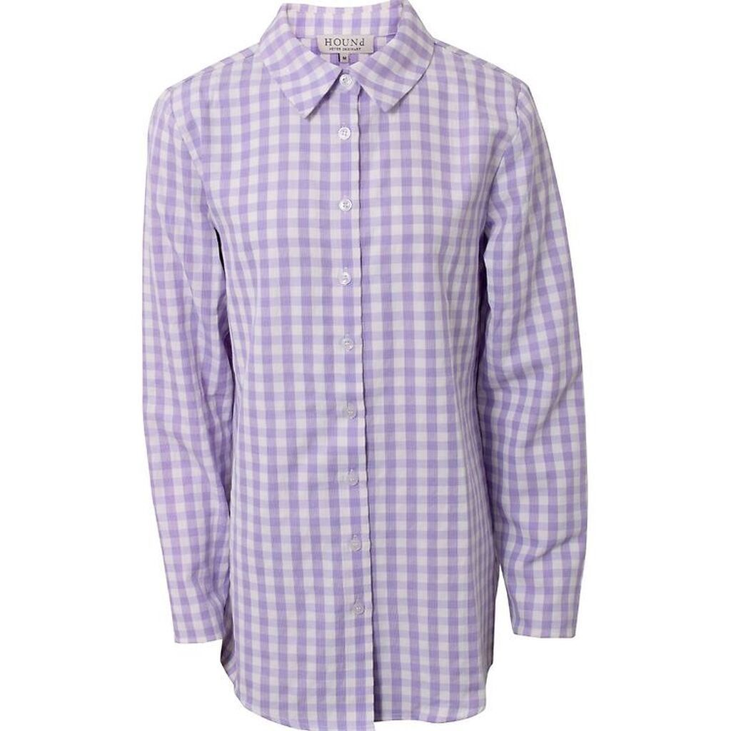 Hound Skjorte - Lilla m. Tern