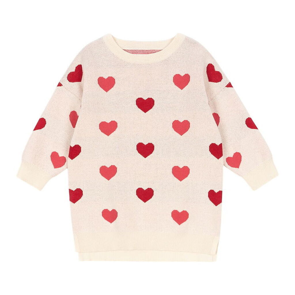 Konges Sløjd Kjole - Strik - Lapis - Coeur Color/Duo Pink