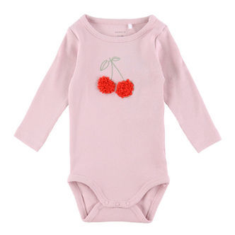 Name It Body L/Æ - Rib - NbfBolia - Winsome Orchid m. Kirsebær