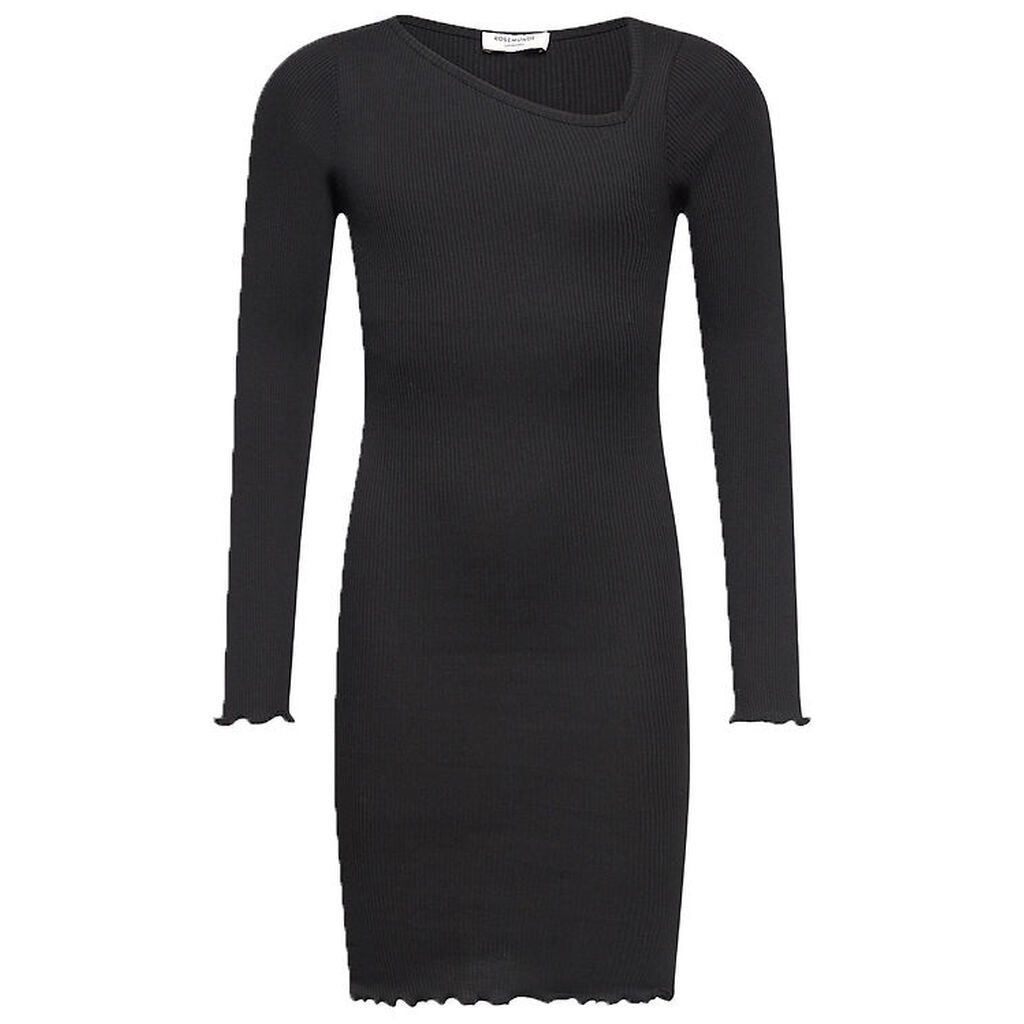 Rosemunde Kjole - Rib - Sort