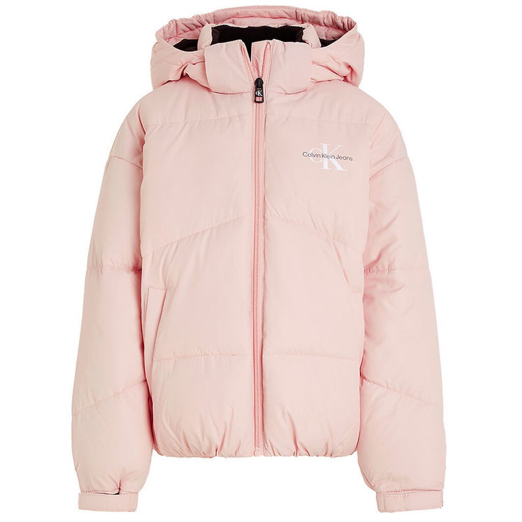 Calvin Klein Dynejakke - CK Short Puffer - Rose Clay