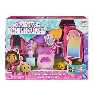 Gabby's Dollhouse Sæt - 8 Dele - Cat's Bedroom