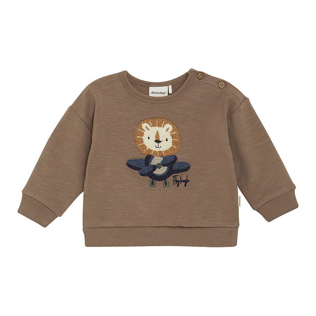 Minymo Sweatshirt - Caribou m. Løve