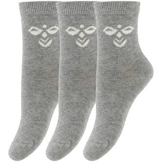 Hummel Strømper - HMLSutton - 3-pak - Gråmeleret