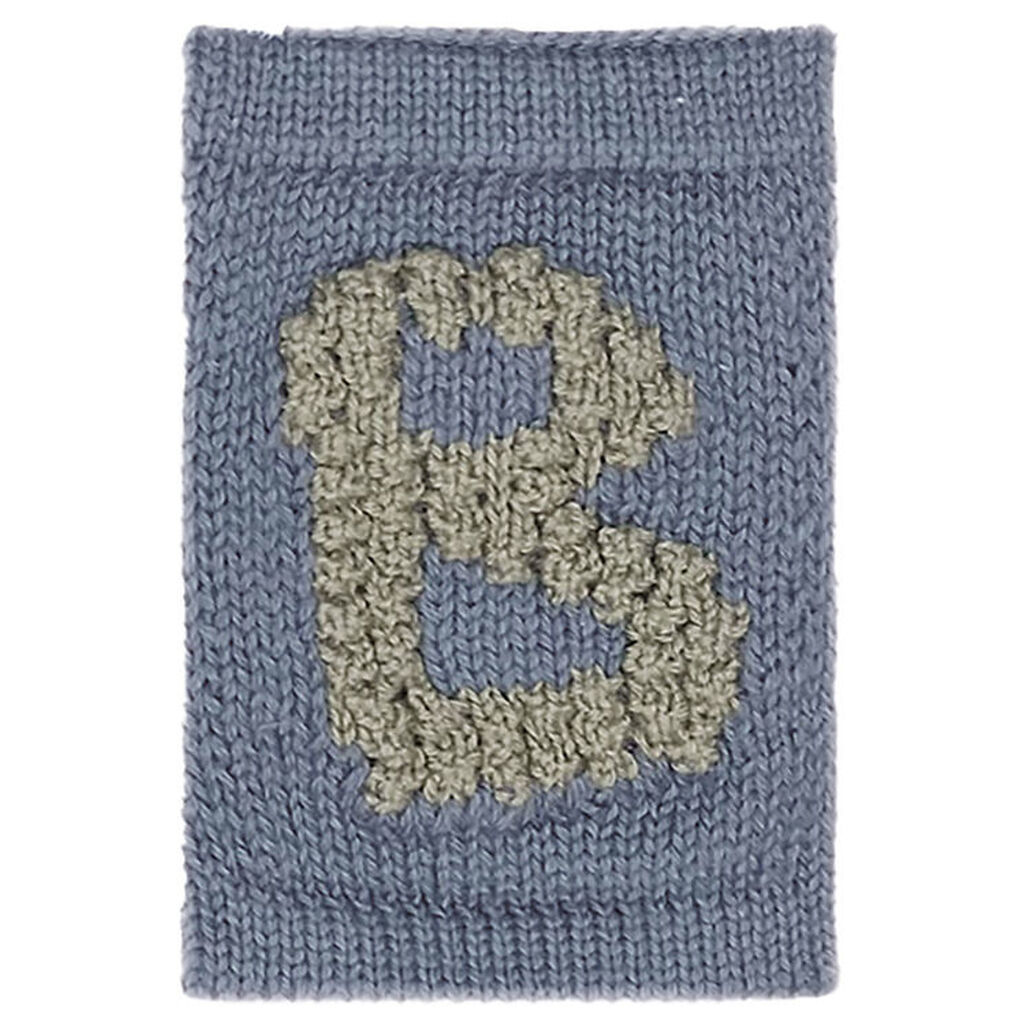 Smallstuff Strikket Bogstav - B - Blå Alfabet