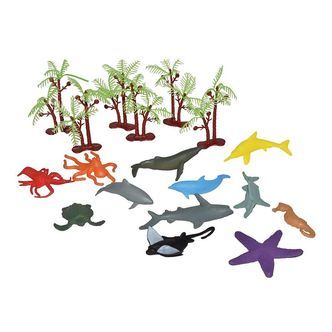 Wild Republic Spand m. Dyr - Mini - 18 stk. - Havets Dyr