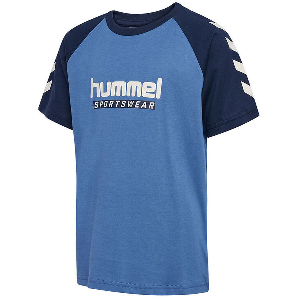 Hummel T-shirt - hmlJr Logo - Dutch Blue