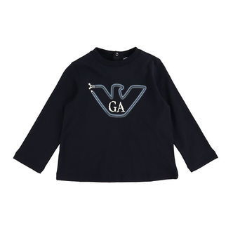 Emporio Armani Bluse - Navy m. Logo