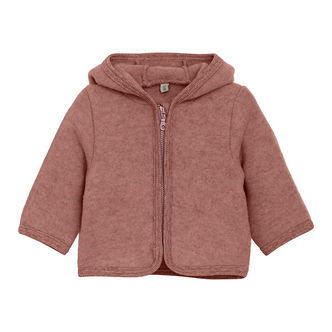 Huttelihut Fleecejakke - Uldfleece - Burlwood m. Ører