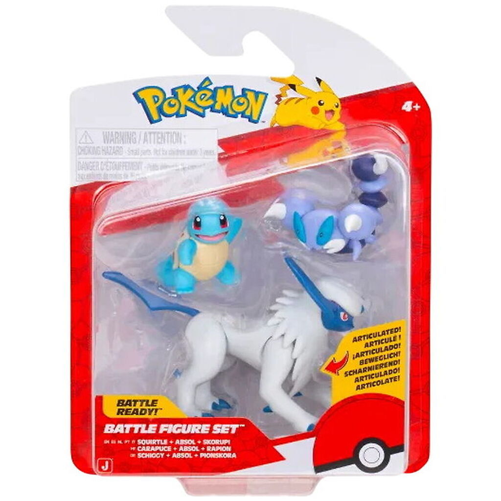 Pokémon Figurer - Battle Figure - Squirtle/Absol/Skorupi