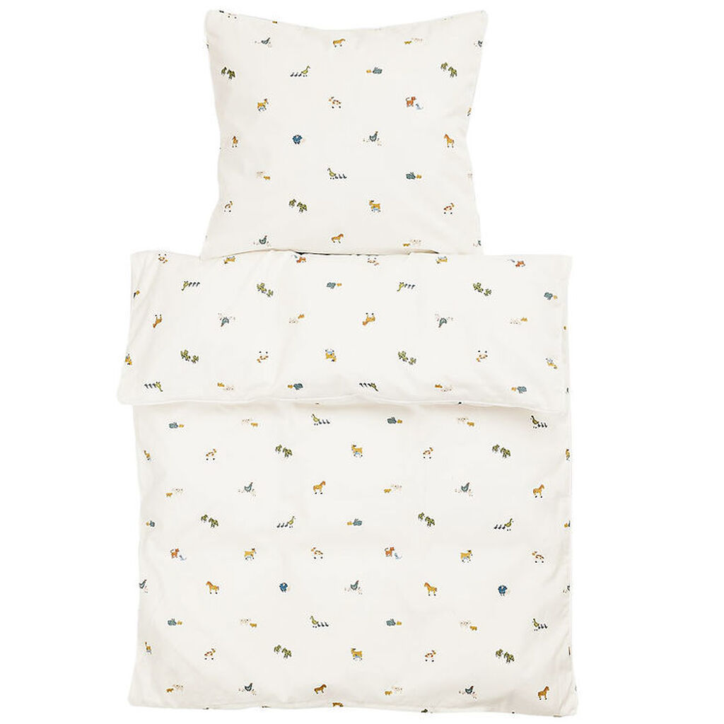 Smallstuff Sengetøj - Junior - Farm Living - Soft Green