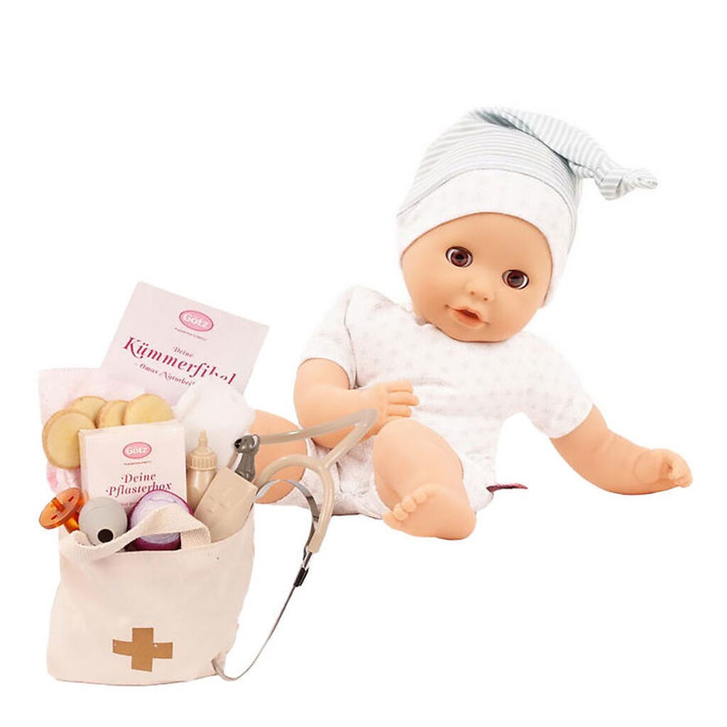 Götz Dukke m. Tilbehør - Cosy Aquini - 33 cm - Be a Doctor