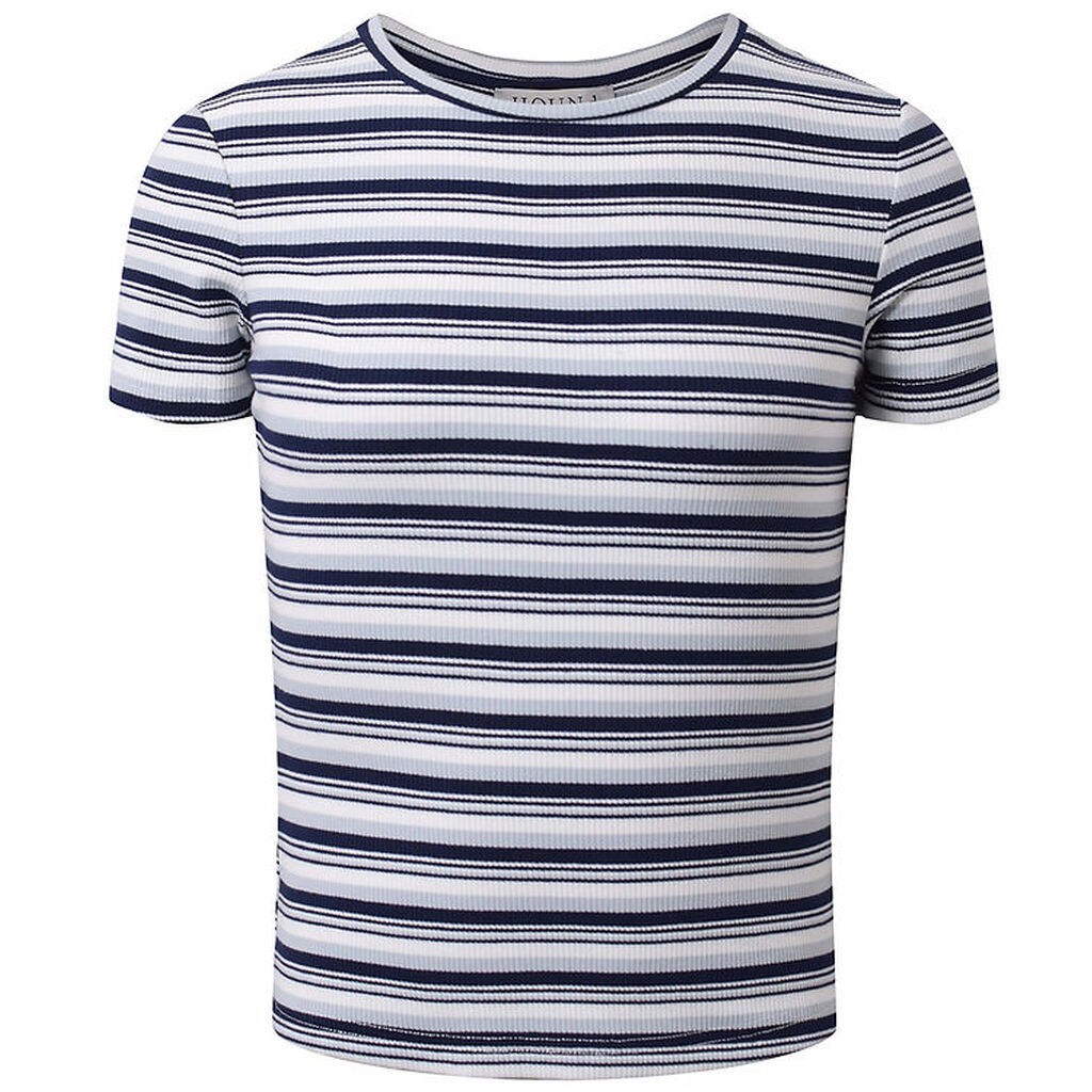 Hound T-shirt - Rib - Blue Stripe