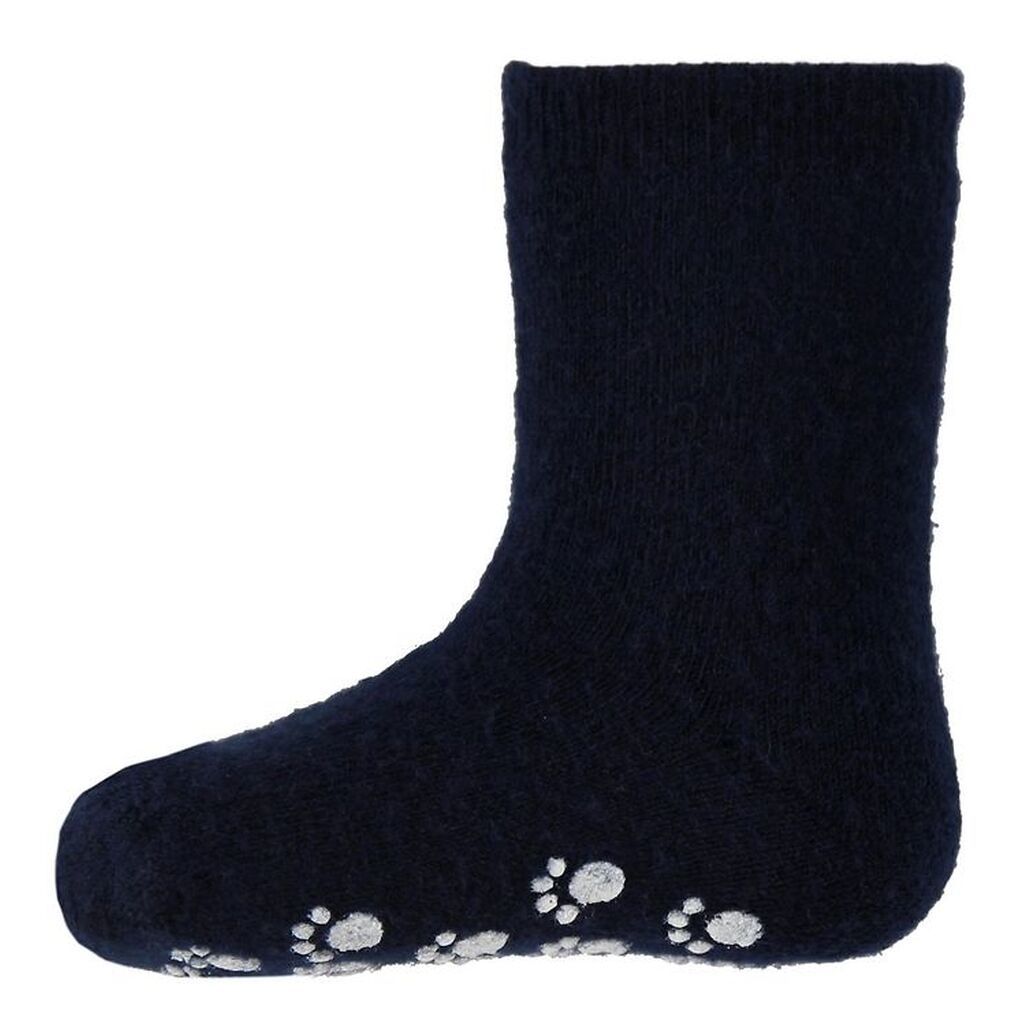 Joha Strømper - Uld - Navy m. Skridsikker bund