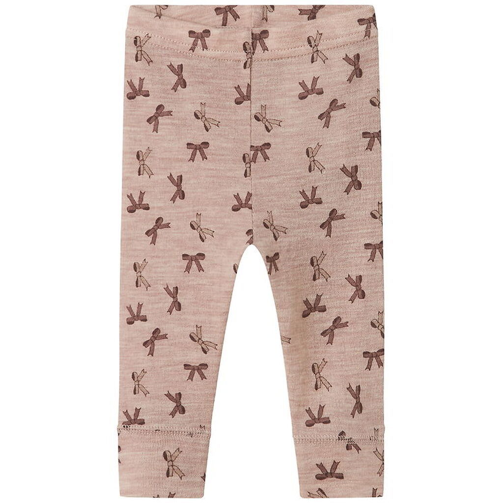 Name It Leggings - Uld - NbfWang - Shadow Gray/Bows