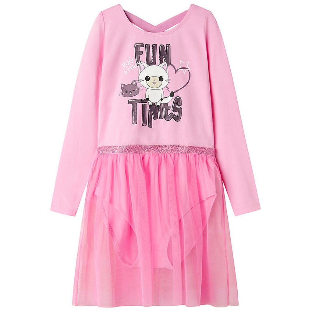 Name It Gymnastikdragt - NmfJustine - Pastel Lavender m. Katte