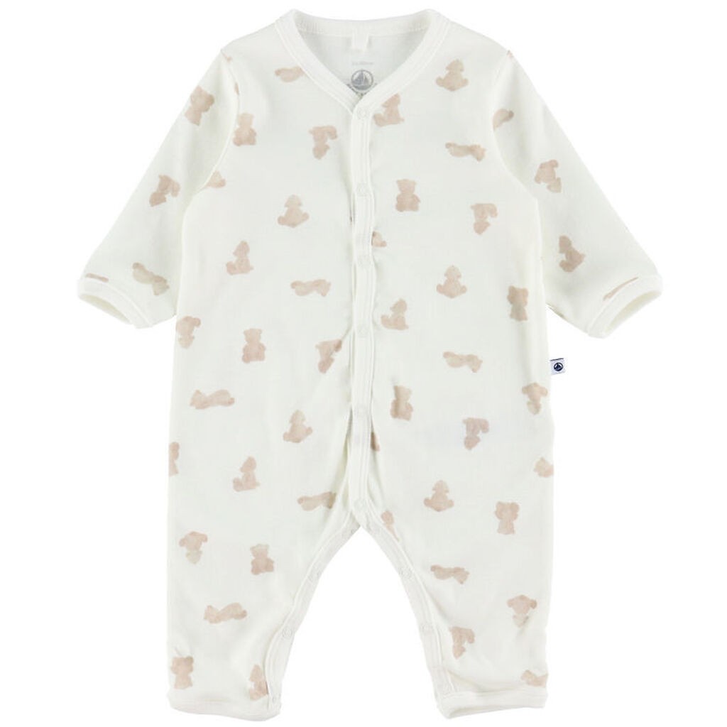 Petit Bateau Natdragt - Marshmallow/Brun